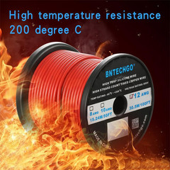 12 Gauge Silicone Wire Spool 100 Ft Red Flexible 12 AWG Stranded Tinned Copper W