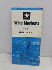 Bulk Mixed Lot of Wire Markers Numbers And Letters Nos See Pictures For Details