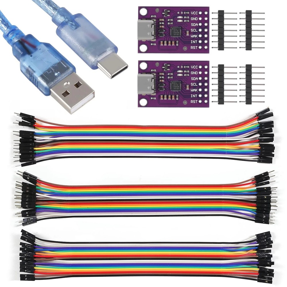 Type-c CP2112 Adapter, 2PCS CP2112 debug Board USB to I2C Communication Module