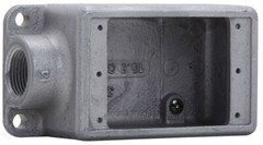 Crouse-Hinds FS2, 1-Gang, (1) 3/4″, Iron, FS, Shallow, Cast Device Box, 1pc