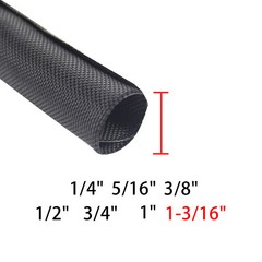 Braided Wire Loom Mesh Woven Self-Wrapping Split Sleeving Automotive Wires Lot