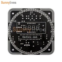 Electronic Clock DIY Kit DS1302 Rotating LED Display Temperature Sensor