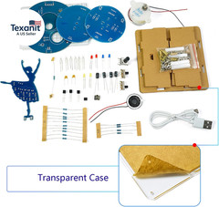 DIY Rotating Led Ballet Girl Music Box Soldering Practice Kit- Electronic STEM K