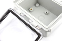 IP67 Waterproof Enclosure Electronic Case Clear Cover Hinged Lid Junction Box