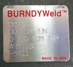 Burndy BCC-1 Mold Horizontal End to End Cat# B-5411