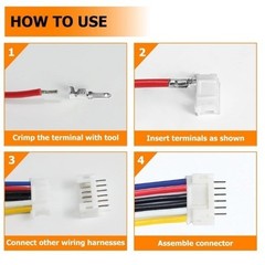 640PCS JST PH 2.0mm Connector Kit PH2.0mm Pitch 2 3 4 5 6 P Size: JST PH 2.0mm