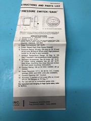 DWYER SERIES 3000 PHOTOHELIC PRESSURE SWITCH GAUGE, 3000-00NC, 147427