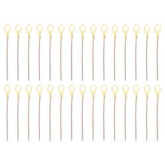 8 Inch Bare Copper Wire-Copper Grounding Lugs, 30 Pcs Copper Cables with Lug