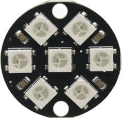 5Pcs WS2812B 7 Bits 5050 RGB LED Ring Lamp Light Integrated Drivers Arduino
