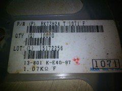 SM Resistors / SM Capacitors Assorted Values – 11 Different Values (MB)