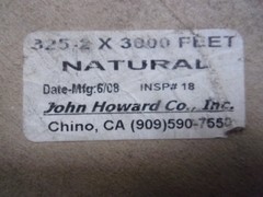 JOHN HOWARD COMPANY 325-2 X 3000 ST. (NATURAL COLOR) NYLON Solid Braid Cord