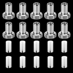 VFL Fiber Optic Visual Fault Locator Parts Kit 10 Ceramic Core Sleeves Metal
