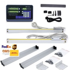 2/3 Axis DRO Display Digital Readout 5µm Linear Glass Scale Kit for Mill Lathe