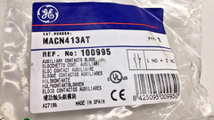 GE MACN413AT Auxiliary Contacts Block 100995