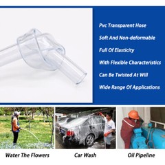 ID 2~20mm Clear Plastic PVC Hose Pipe Tubing – Fuel Oil Water Air Car Aquariums