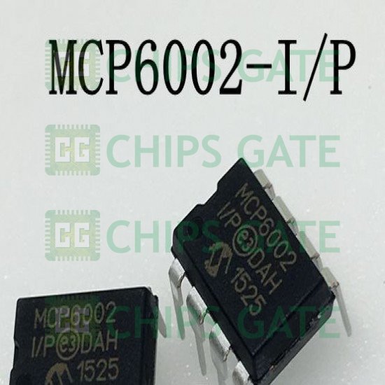 9PCS MCP6002-I/P MCP6002 ORIGINAL 1 MHz Bandwidth Low Power Op Amp DIP-8