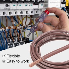 10 Feet Electrical Wire Insulated Stranded Copper 14AWG Wire Cable,Brown