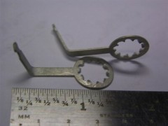 25 Tinned Brass 3/8″ Potentiometer / Switch Grounding Lugs