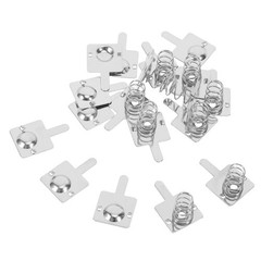 20 Pcs Battery Spring Clip Button Top Adapter Compartment Springs