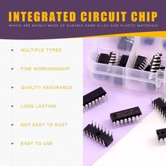 40Pcs Logic IC Assortment Kit 74HCxx 74LSxx Series Digital IC Chips for Projects