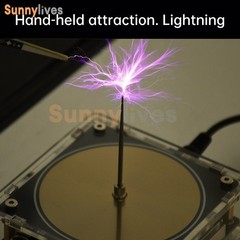 AC110-220V Dual Mode Bluetooth Music Tesla Coil Artificial Lightning Touchable