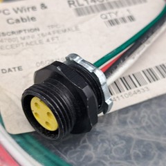 TPC Wire & Cable RL14CPTF004 Mini 16/4 female 4ft +1 Shorty