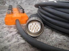 New Lumberg Automation ASB 8 LED 5/4-331/10M Passive Distribution Box / Cable