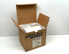 Roll of (5000) Brady 68529 Heat Shrink Sleeve Labeling Markers HCPS-0.9-6676-WT
