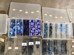 Lot of Assorted Electrical Components Parts Capacitors Transistors Resistors