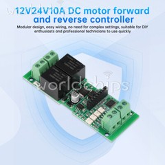12V 24V 10A DC Motor Driver Forward Reverse Controller / Wireless Remote Control