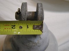 Chance High Voltage Cap & Pin Electrical Insulator 7500 Test Porcelain & Galvani