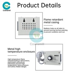 220V 4000W Adjustable Voltage Regulator Dimming SCR Temperature Speed Controller