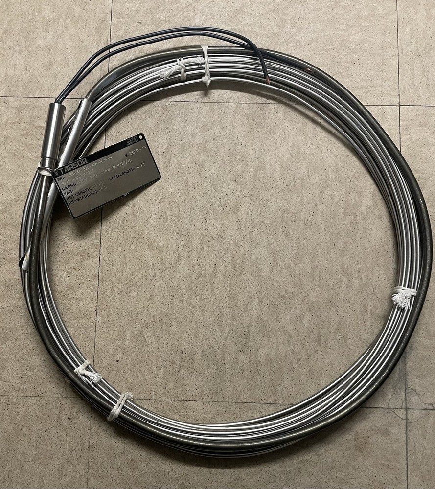 Trasor Mineral Insulated Heat Trace Cable. 5 Watts Per Foot 120v Ac. 65ft
