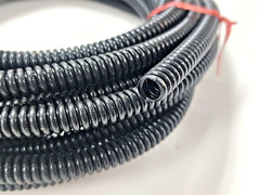 25FT CORRUGATED CONDUIT TUBING (LOT OF 13) 1/4″ ID X 3/8″ OD BLACK