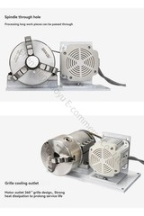 3 Jaw Motor Chuck Lathe Spindle Assembly Variable Speed ForCue Repairs Polishing