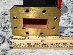 APOLLO Vintage Rigid 90 Degree Waveguide Black w/Red Caps Canada Made