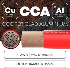 1/0 Gauge Wire – 25ft Red | Amp Wire, Battery AWG Red, red