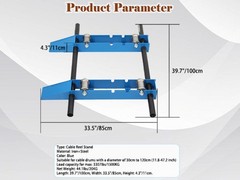 Heavy Duty Cable Roller Stand unwinder Single Reel Dispenser for reels