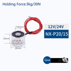 DC12V/24V Lifting Holding Magnet Electromagnet Solenoid Electro Magnet 30N-2400N