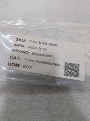 Bussmann AGX-3/16 Fast Blow Glass Fuse 250V 3/16 Amp Cartridge Eaton Pack of 5