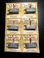 Sans-a-fuse FA500-1 Circuit Breaker 6-Pack – NOS Vintage Bulk Strip – 5A Thermal