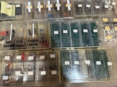 Lot of Assorted Electrical Components Parts Capacitors Transistors Resistors
