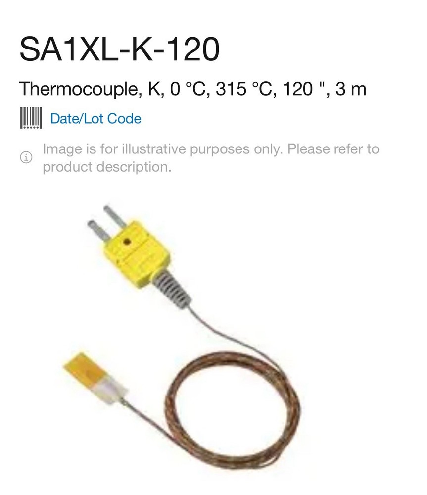 OMEGA Termocouples SA1XL-K-120-SB / SA1XLK120SB SELF AD/CEMENT-ON, TYPE K, 5PK