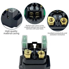Starter Relay Solenoid with Plug for Yamaha Grizzly Kodiak Raptor 350 400 450 66
