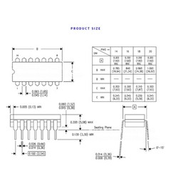IC Chips DIP-14 DIP-16 Many Types CD4030 CD4047 CD4066 CD4068 CD4069 CD4070
