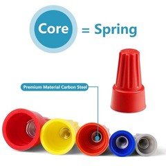 100PCS Wire Connectors Nuts Electric Caps Insulating 100 PCS, 100 Pack