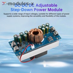 800W/1200W DC-DC Adjustable Buck Power Module DC15V-90V to DC2.5V-72V 28A/50A