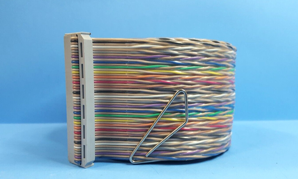 13ft- Multi Color Braided Ribbon Cable 50 Conductor 1700/50, Twisted Pair