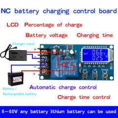 30A 6-60V LCD Display Lithium Battery Charger Protection Control Board New
