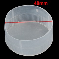 48 mm interior length PE plastic end cap screws thread protective pipe cover-